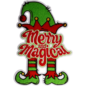 Merry Magical Elf Chenille Iron-on Patch