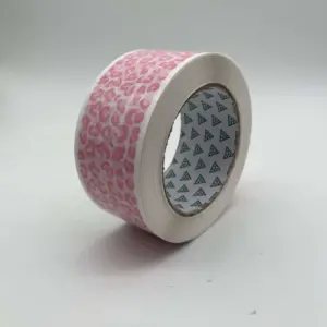 Pink Cheetah Leopard on White 2 inch Packing Tape
