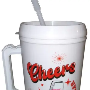 "CHEERS SKELETON NEW YEAR" HIP SIPS Mega Mug 34oz