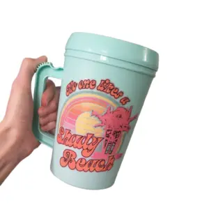 "Nobody Like's a Shady Beach" HIP SIPS Mega Mug 34oz