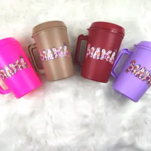 Retro Butterfly Smile MAMA HIP SIPS Mega Mug 34oz