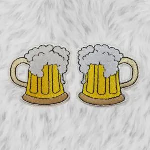 Beer Mug Stein Tankard Toast Cheers Embroidery Iron On Patch