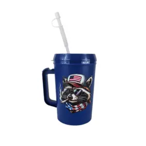 USA Raccoon Trashy Mega Trucker Mug 34oz