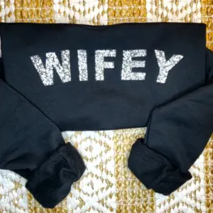 Wifey Rhinestone Crewneck Sweatshirt